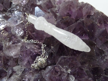 Pendule Quartz Cristal de Roche Thot - Cristaux - Colibri Minéraux et Bien-être