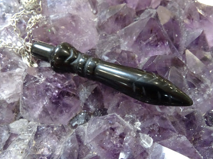 Pendule Obsidienne Noire Thot - Pierres - Colibri Minéraux et Bien-être