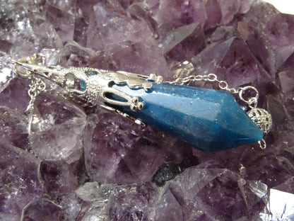 Pendule Apatite Bleue - Pierres - Colibri Minéraux et Bien-être