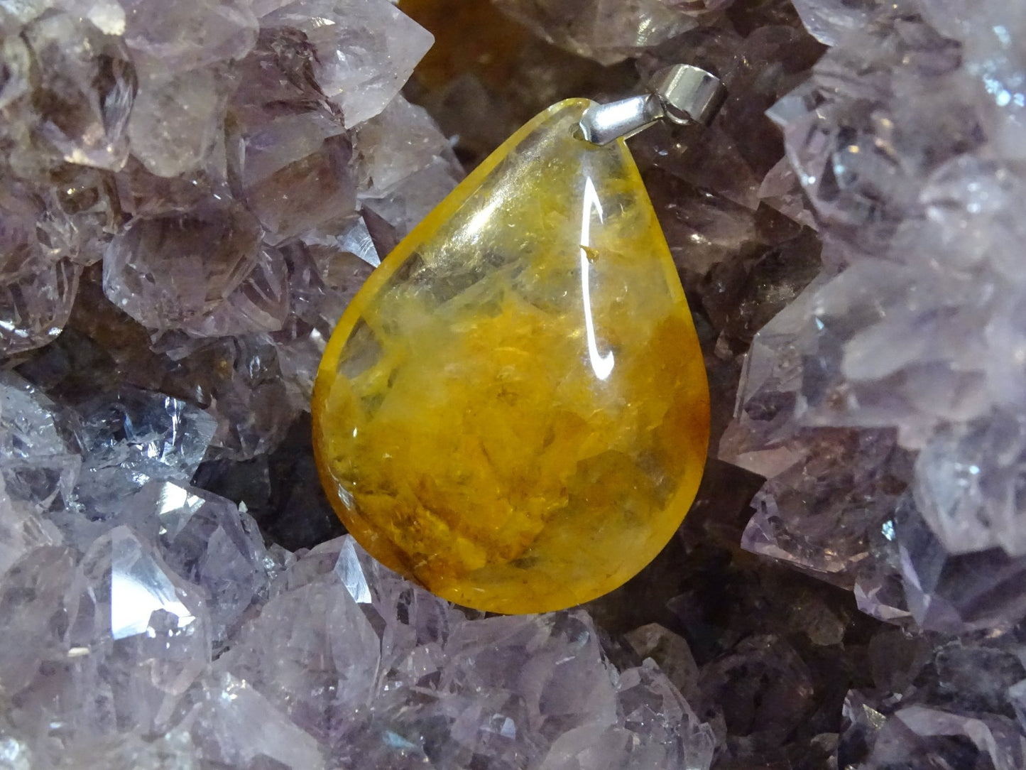 Quartz Hématoïde Doré - Pendentifs - Colibri Minéraux et Bien-être