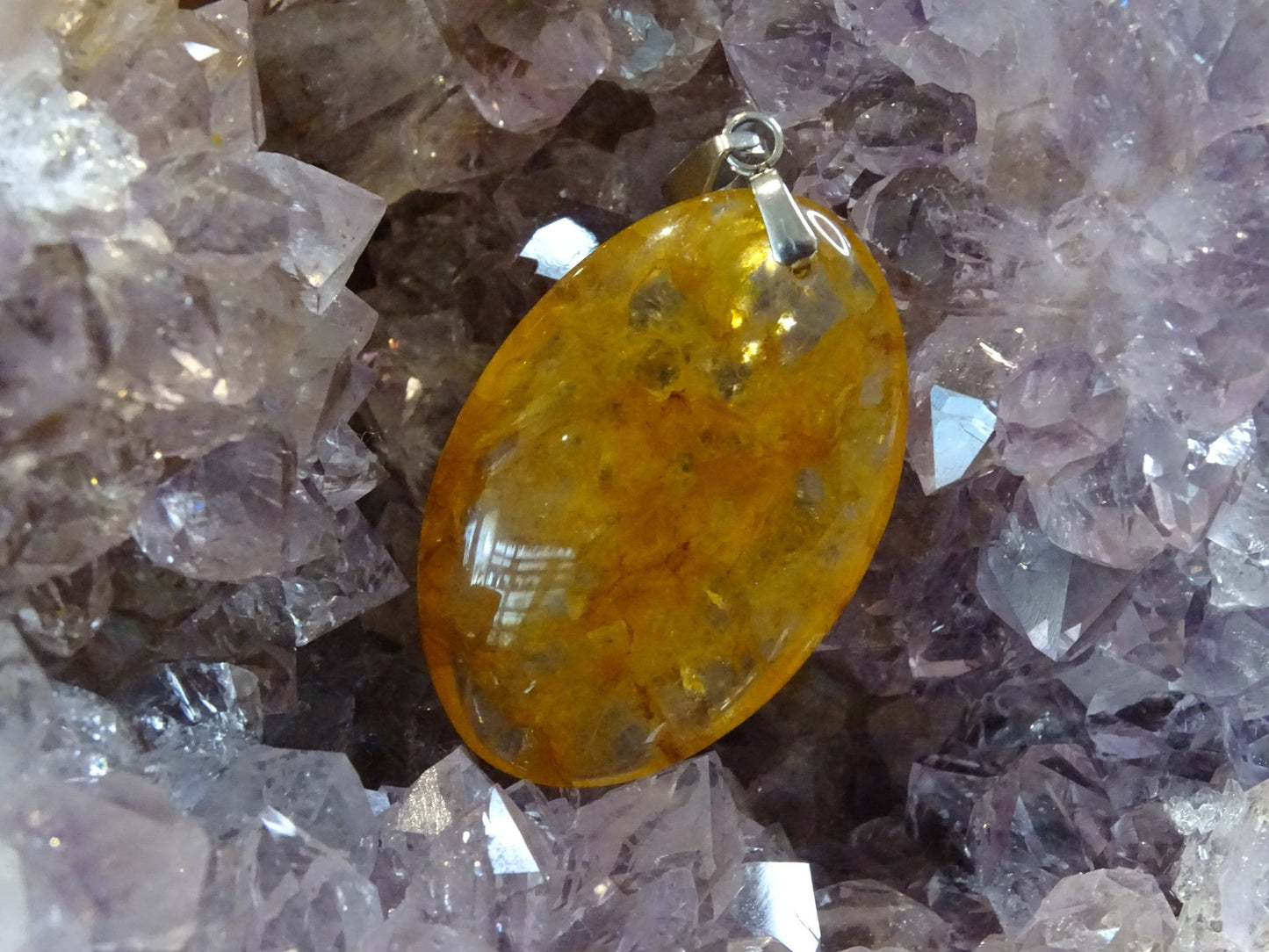 Quartz Hématoïde Doré - Pendentifs - Colibri Minéraux et Bien-être