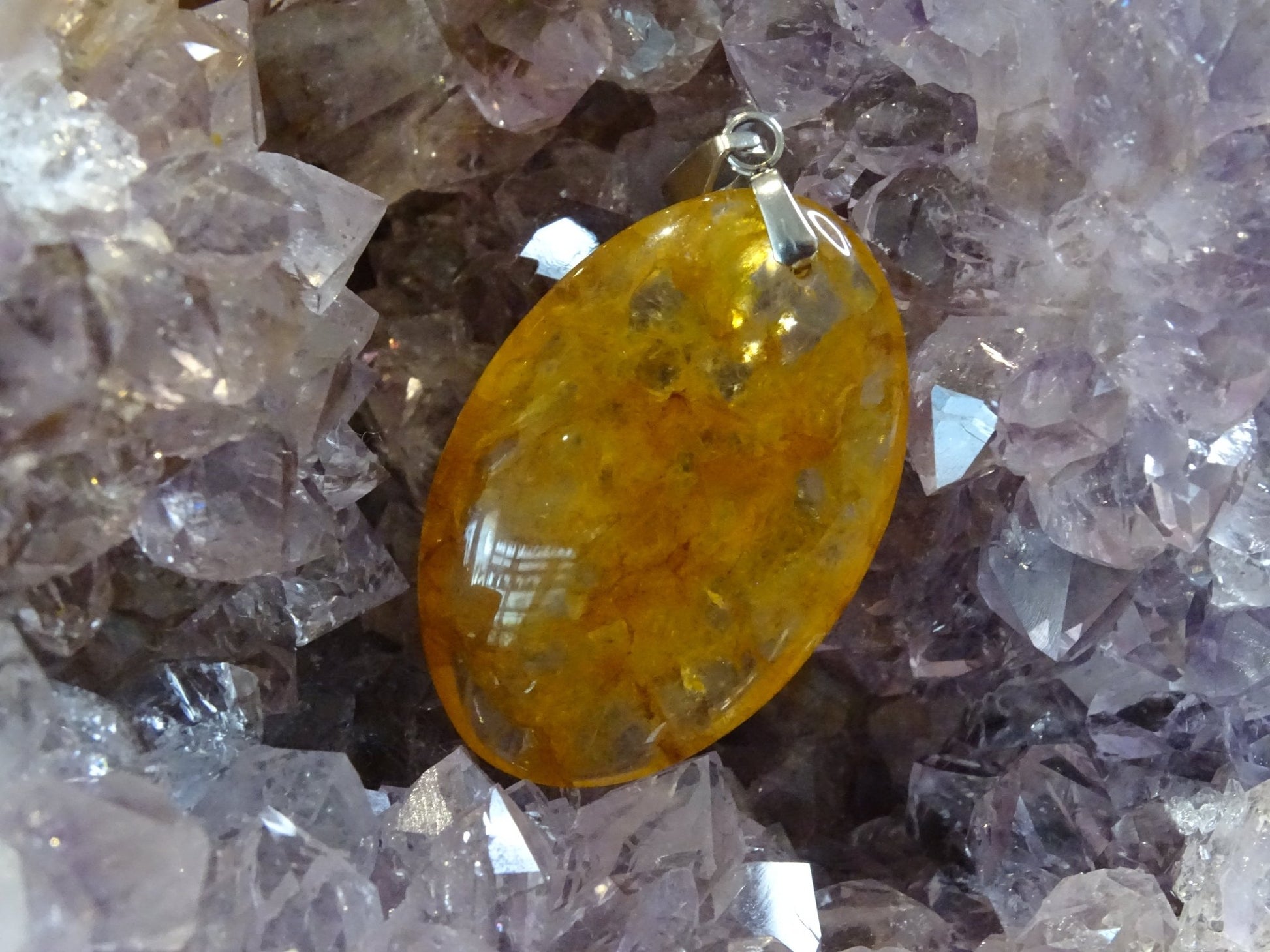Quartz Hématoïde Doré - Pendentifs - Colibri Minéraux et Bien-être