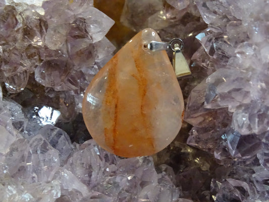 Quartz Hématoïde - Pendentifs - Colibri Minéraux et Bien-être