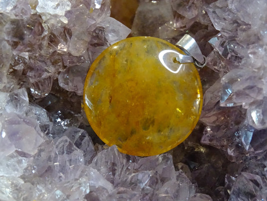 Quartz Hématoïde Doré - Pendentifs - Colibri Minéraux et Bien-être