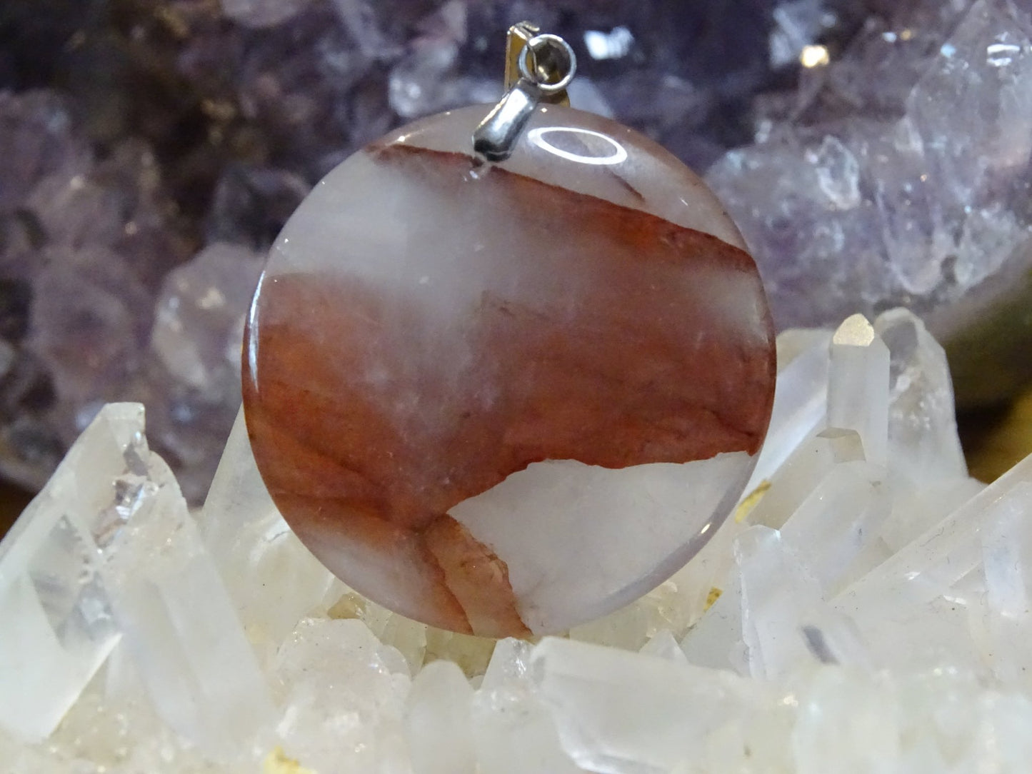 Quartz Hématoïde - Pendentifs - Colibri Minéraux et Bien-être