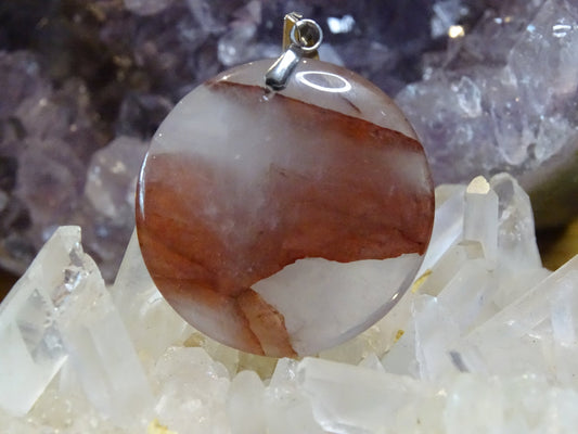 Quartz Hématoïde - Pendentifs - Colibri Minéraux et Bien-être
