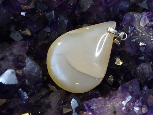 Pendentif Pierre de Lune Orangée - Pendentifs - Colibri Minéraux et Bien-être