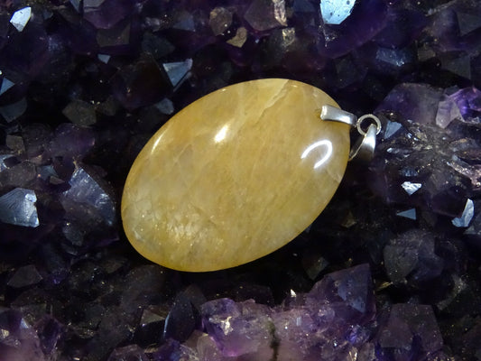 Pendentif Pierre de Lune Orangée - Pendentifs - Colibri Minéraux et Bien-être