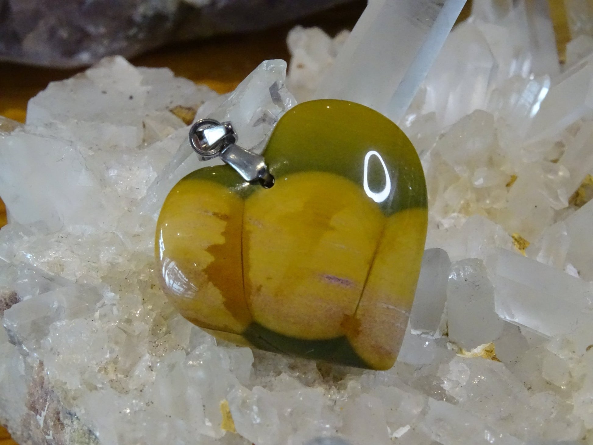 Pendentif Jaspe Orbiculaire - Pendentifs - Colibri Minéraux et Bien-être