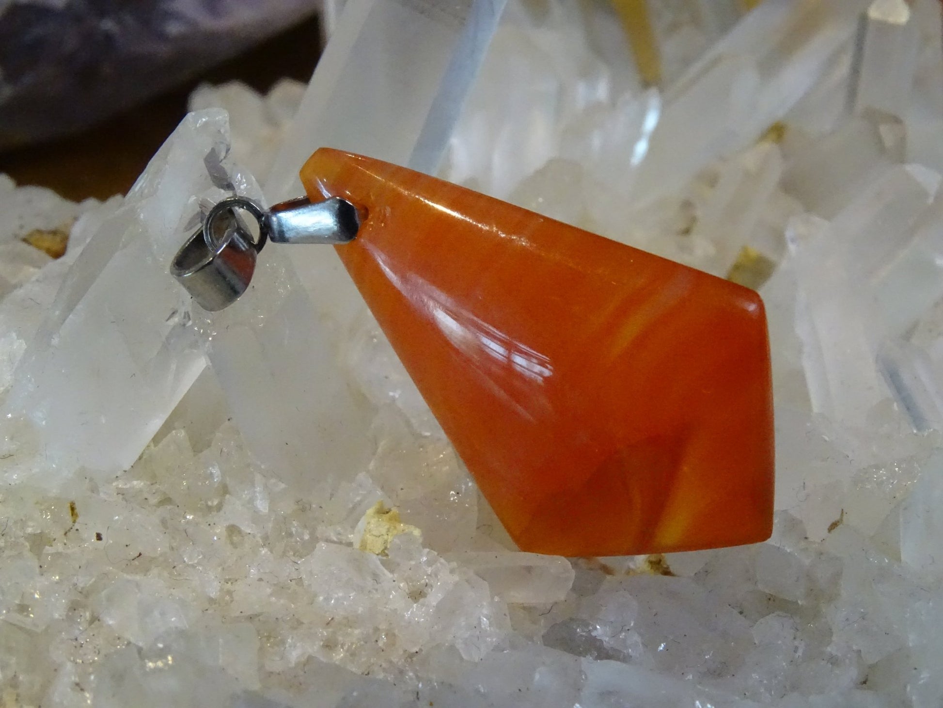 Pendentif Cornaline - Pendentifs - Colibri Minéraux et Bien-être