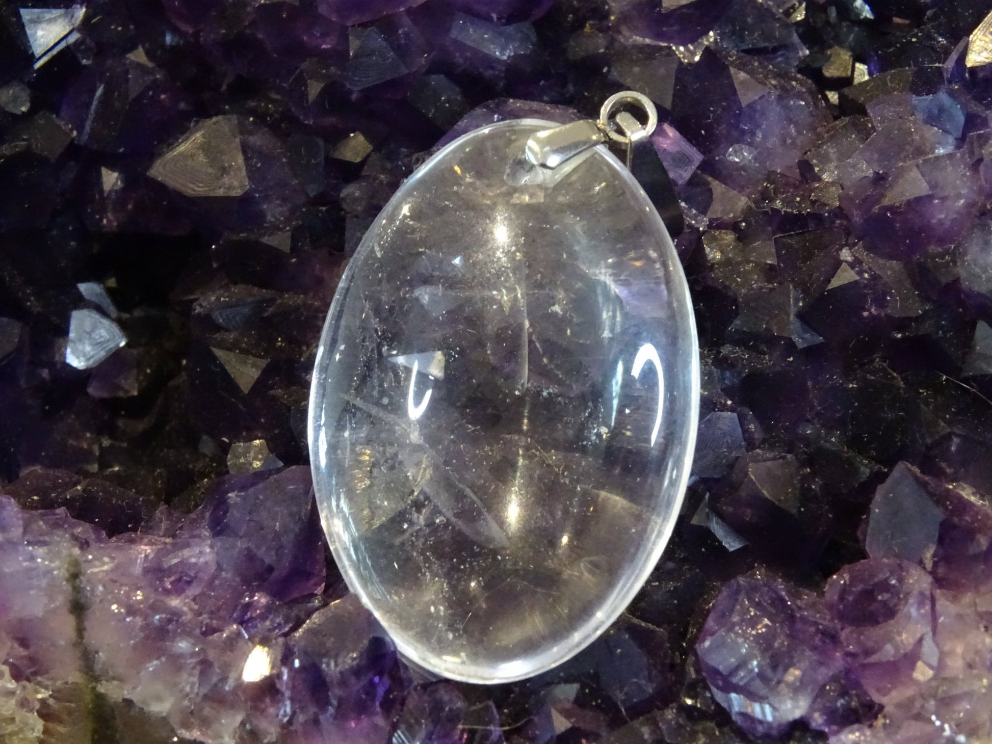 Pendentif Quartz Cristal de Roche - Pendentifs - Colibri Minéraux et Bien-être