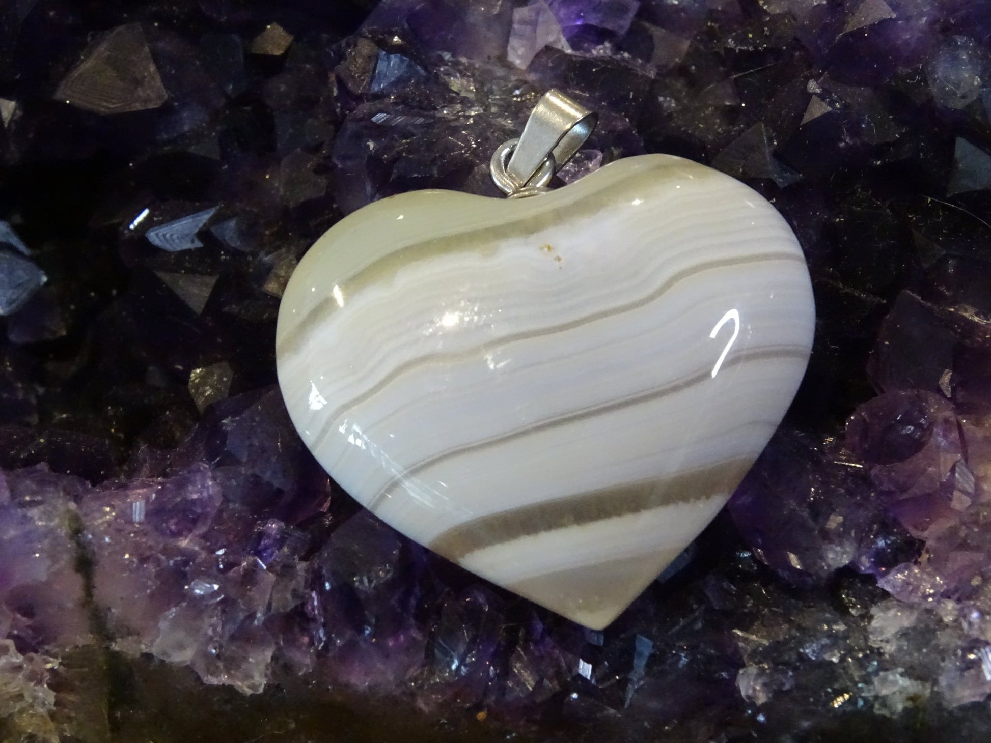 Pendentif Agate - Pendentifs - Colibri Minéraux et Bien-être