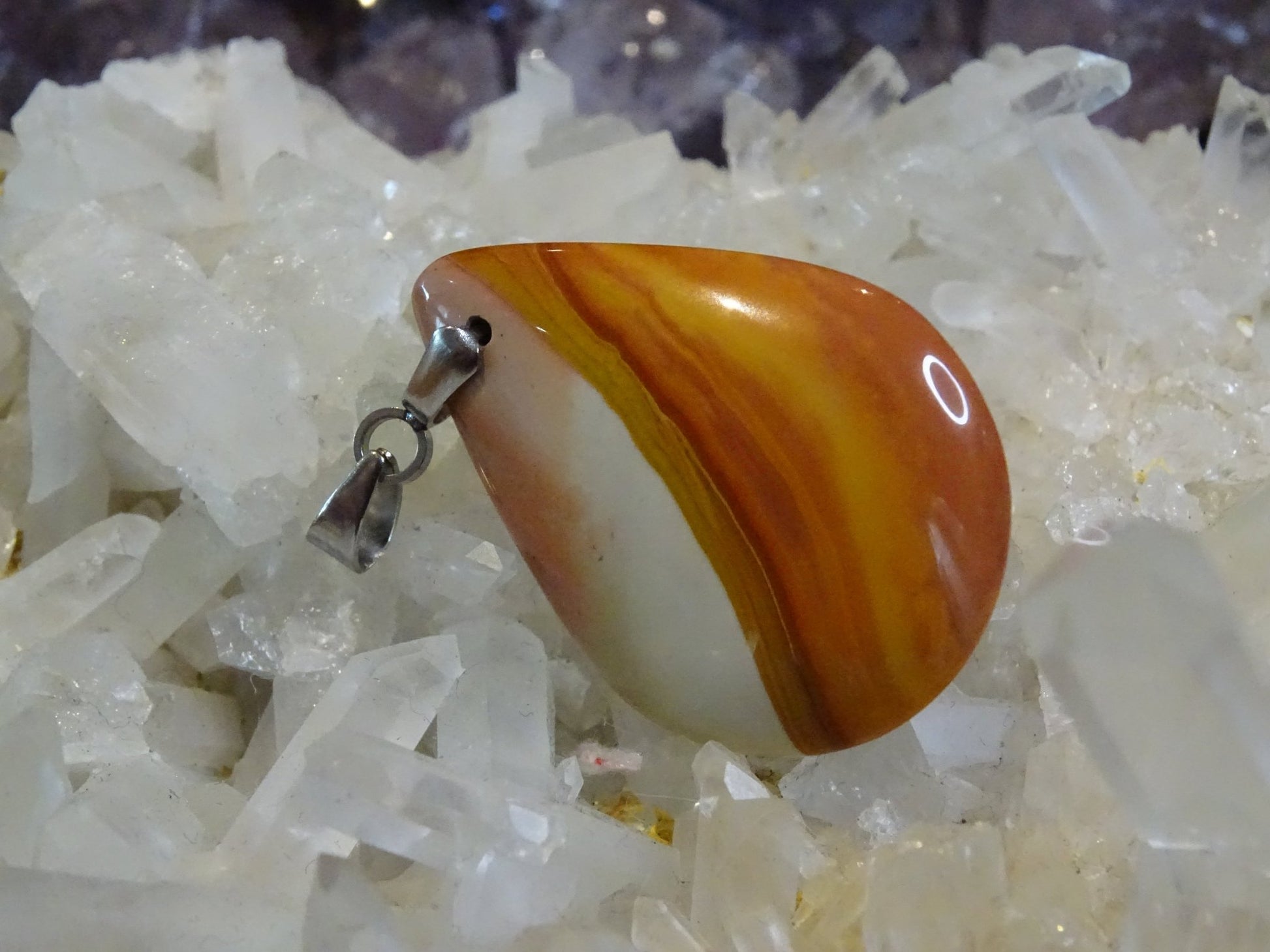 Pendentif Jaspe Polychrome - Pendentifs - Colibri Minéraux et Bien-être