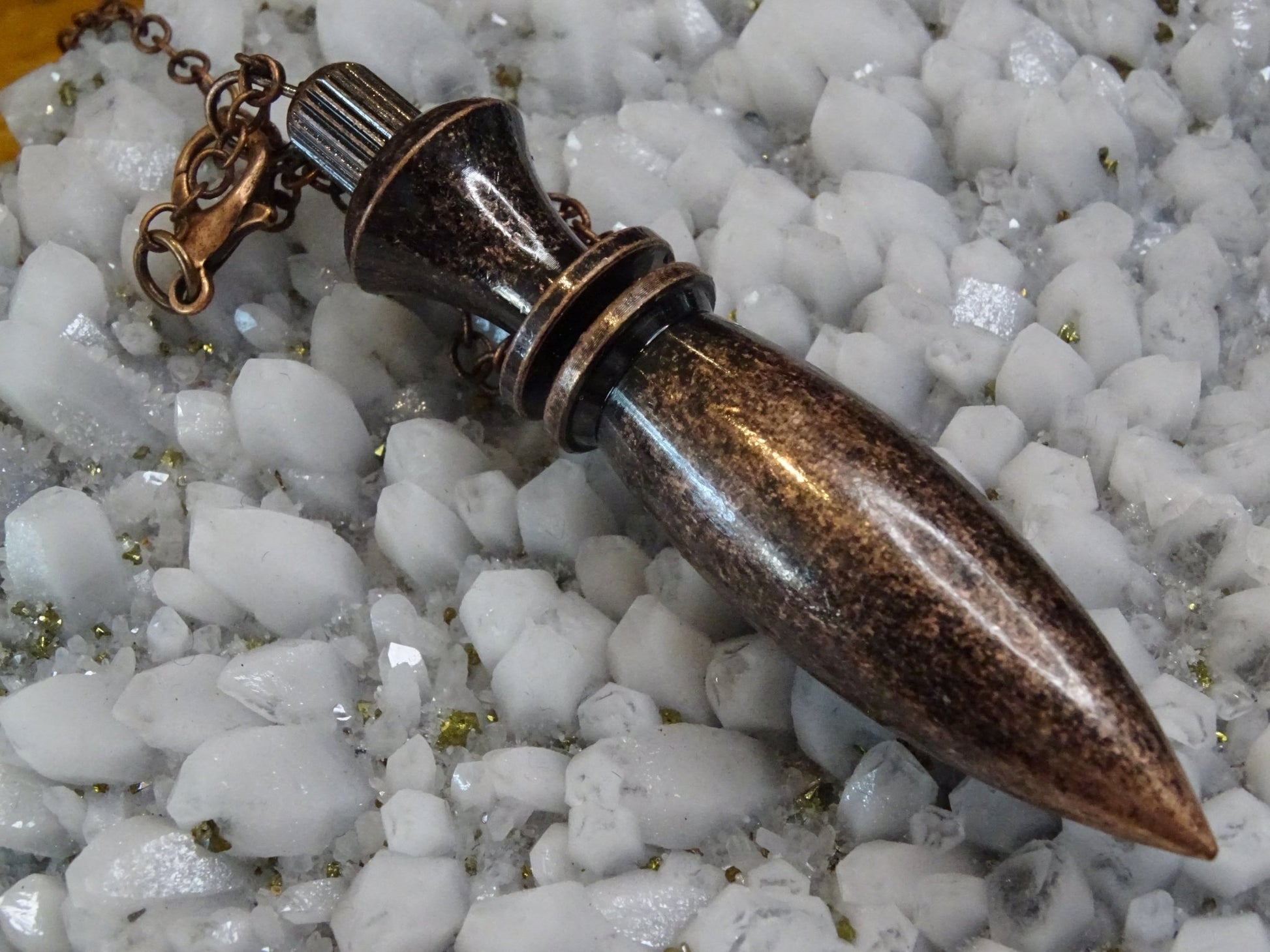 Pendule Métal Réceptacle - Pendule métal - Colibri Minéraux et Bien-être