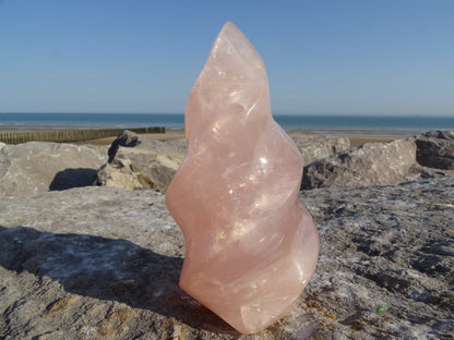 Quartz Rose Flamme - Cristaux - Colibri Minéraux et Bien-être