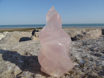 Quartz Rose Flamme - Cristaux - Colibri Minéraux et Bien-être