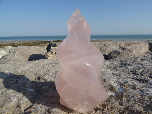 Quartz Rose Flamme - Cristaux - Colibri Minéraux et Bien-être