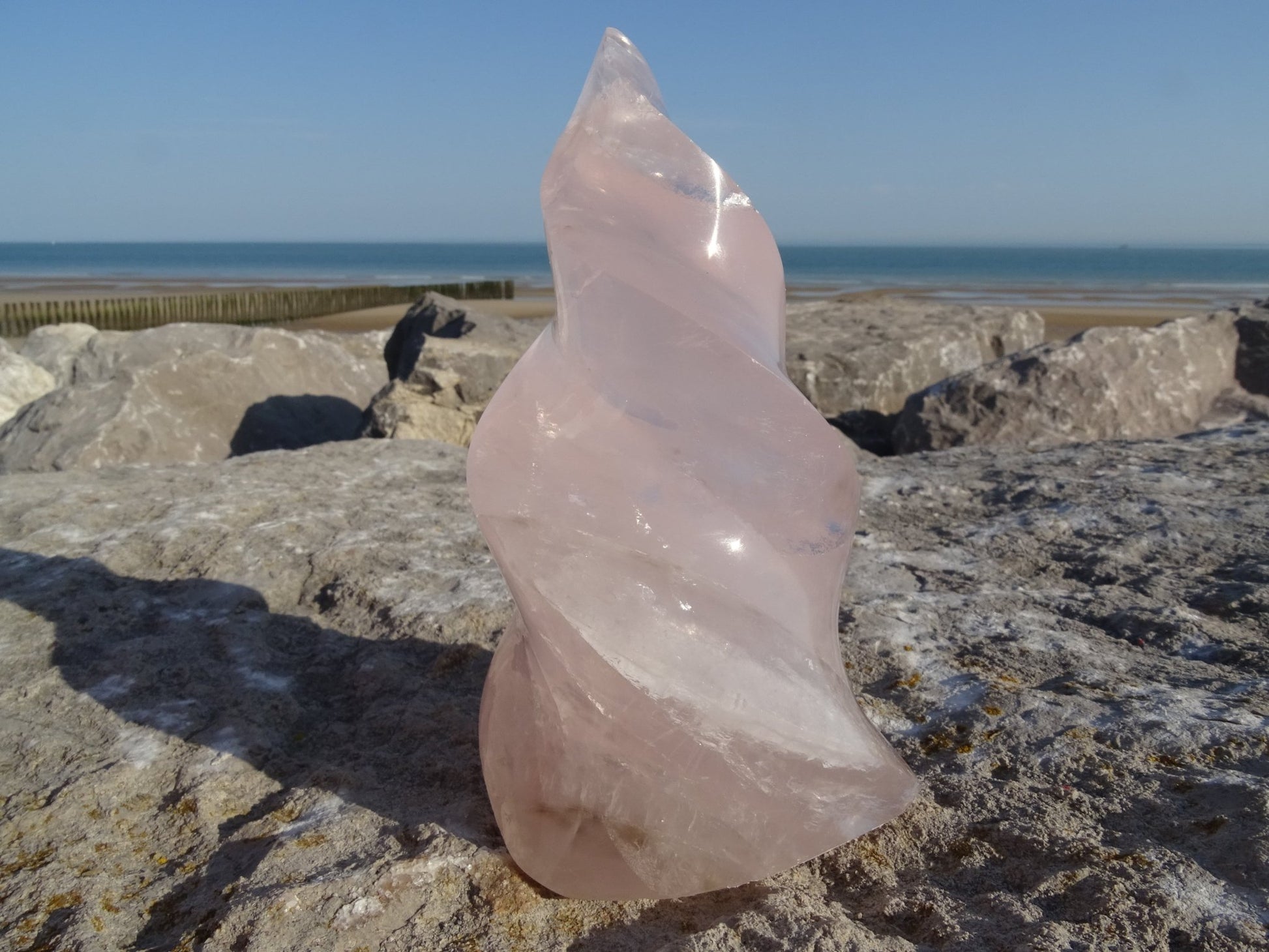 Quartz Rose Flamme - Cristaux - Colibri Minéraux et Bien-être