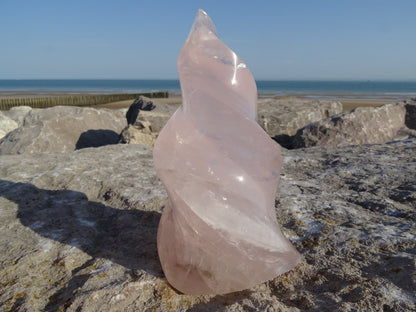 Quartz Rose Flamme - Cristaux - Colibri Minéraux et Bien-être