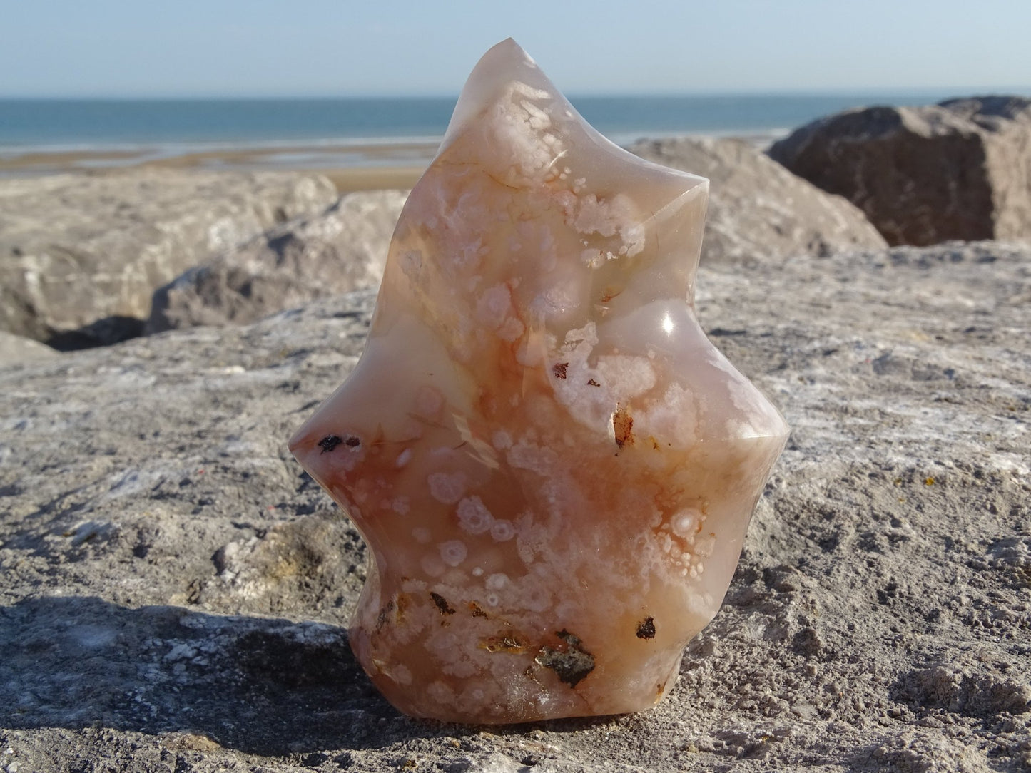Agate Sakura Flamme - Pierres - Colibri Minéraux et Bien-être