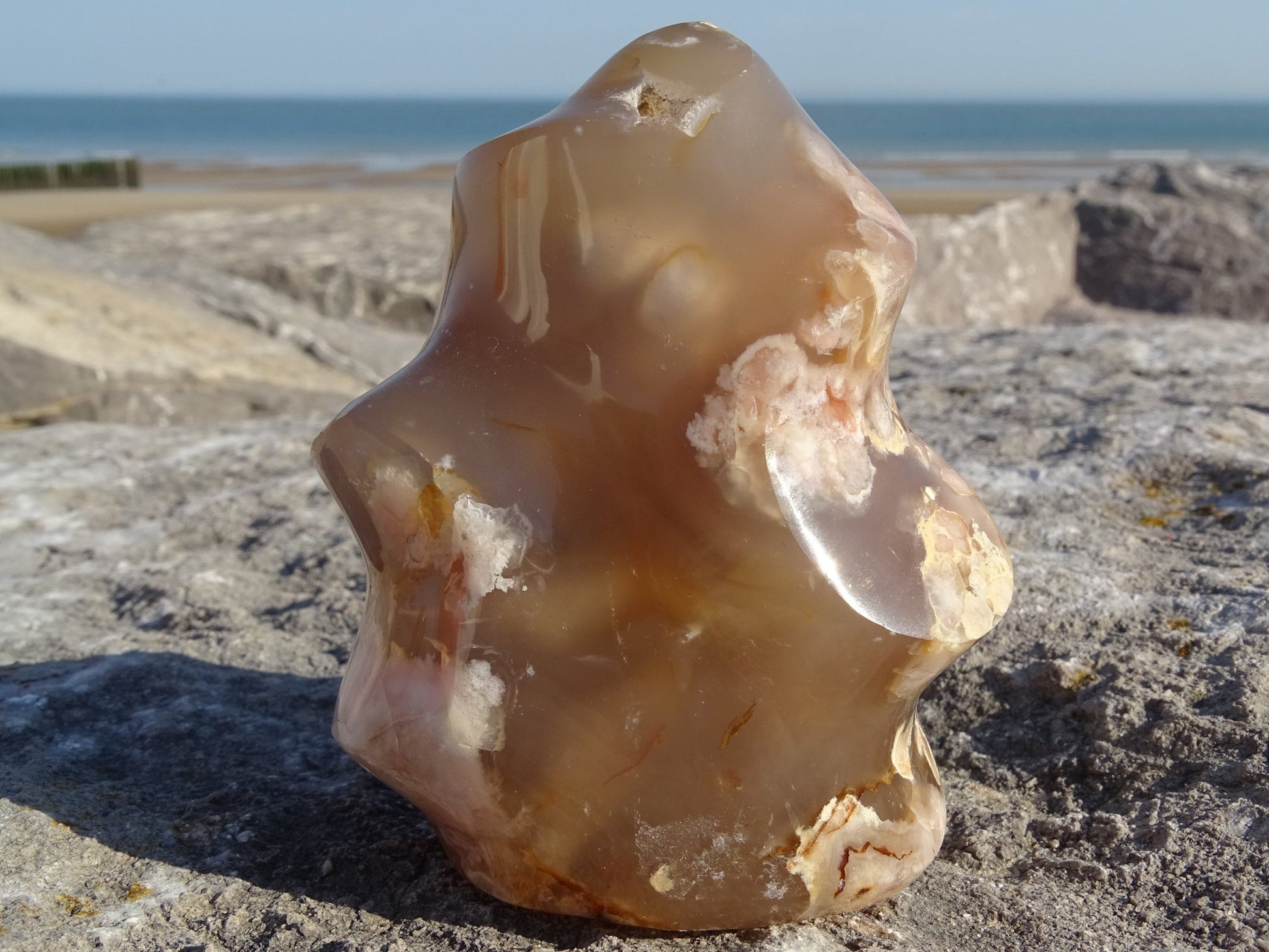 Agate Sakura Flamme - Pierres - Colibri Minéraux et Bien-être