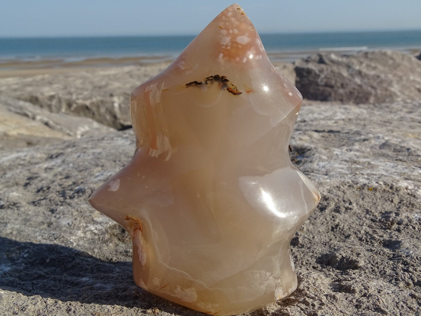 Agate Sakura Flamme - Pierres - Colibri Minéraux et Bien-être