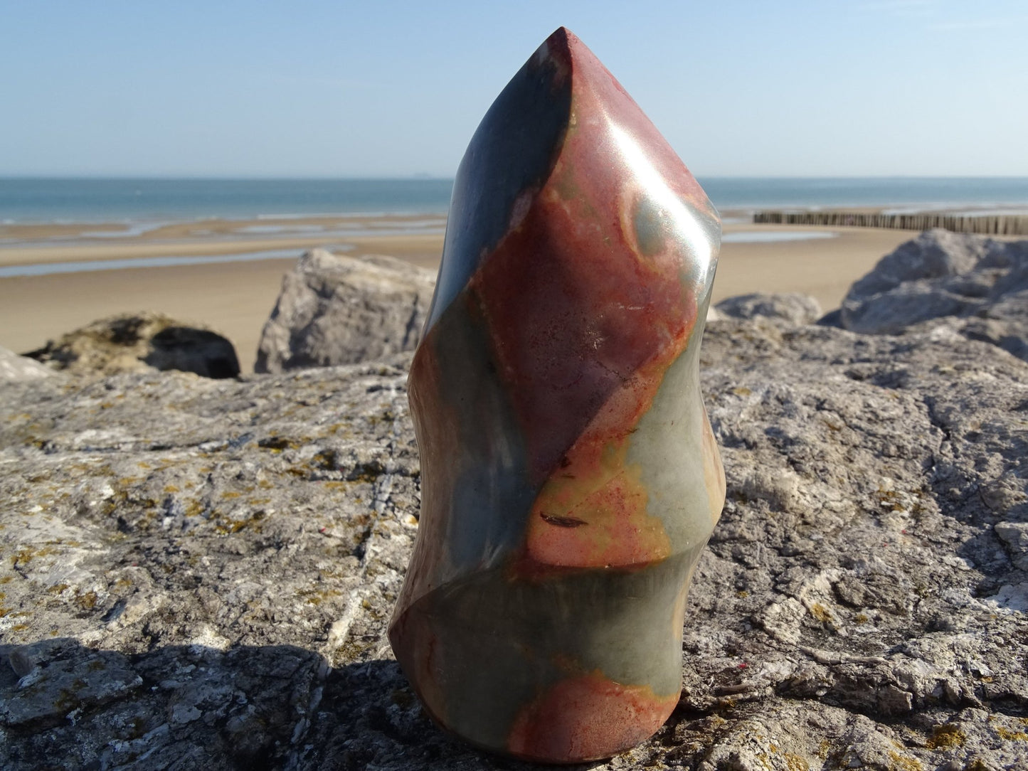 Jaspe Polychrome Flamme - Pierres - Colibri Minéraux et Bien-être