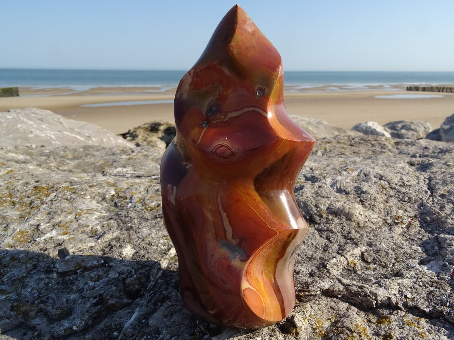 Jaspe Polychrome Flamme - Pierres - Colibri Minéraux et Bien-être