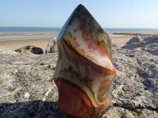 Jaspe Polychrome Flamme - Pierres - Colibri Minéraux et Bien-être