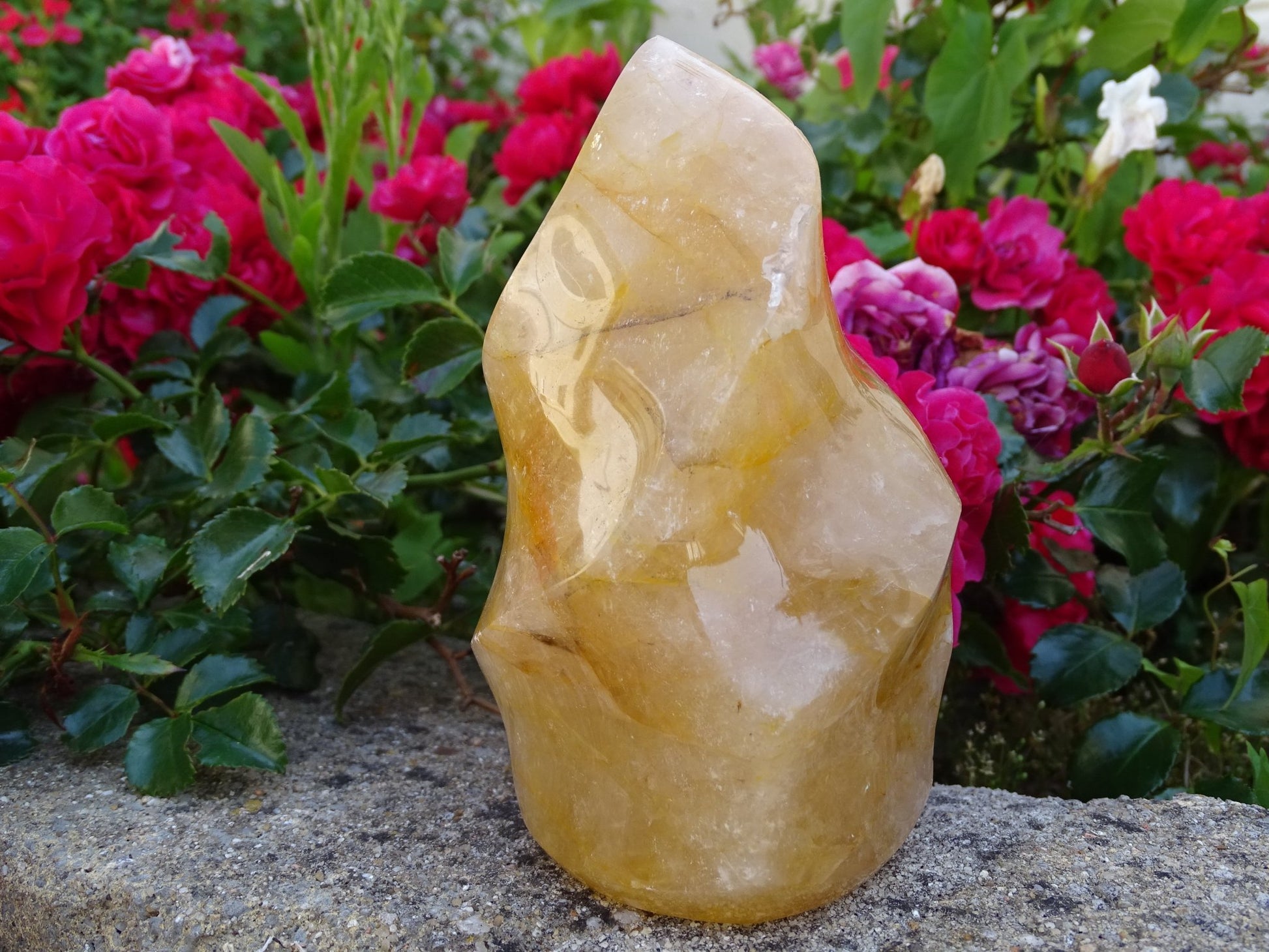 Quartz Hématoïde Doré Flamme - Cristaux - Colibri Minéraux et Bien-être