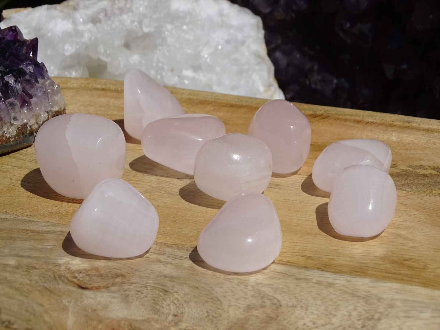 Manganocalcite pierre roulée - Pierre roulée - Colibri Minéraux et Bien-être