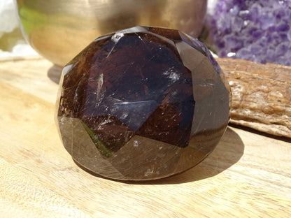 Quartz Fumé Rutile Facetté - Cristaux - Colibri Minéraux et Bien-être