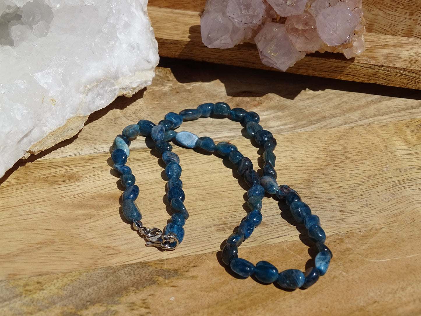 Collier Apatite Bleue