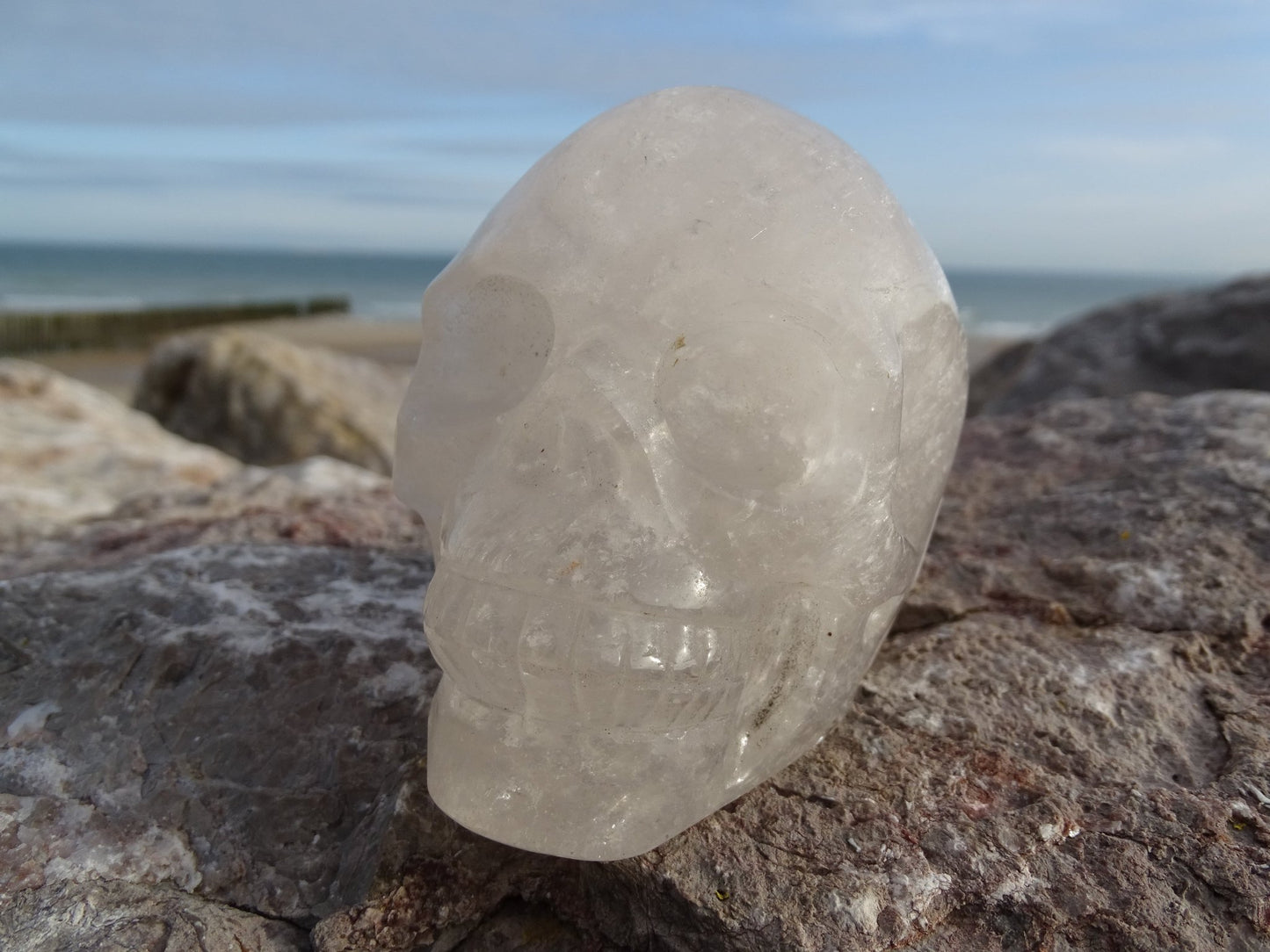 Crâne en Quartz Cristal de Roche