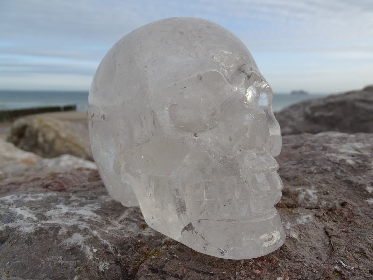Crâne en Quartz Cristal de Roche