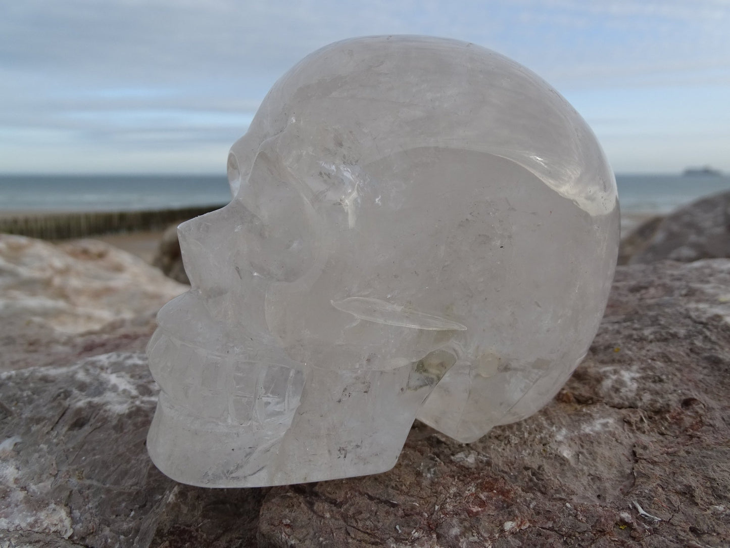 Crâne en Quartz Cristal de Roche