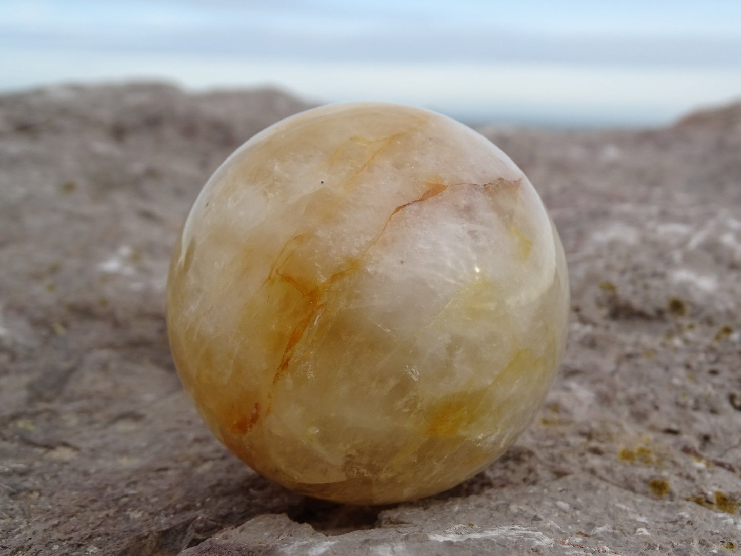 Quartz Hématoïde Doré Sphère