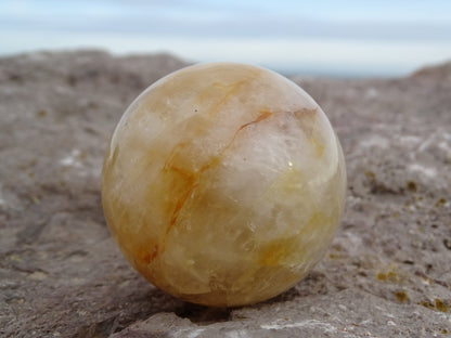 Quartz Hématoïde Doré Sphère