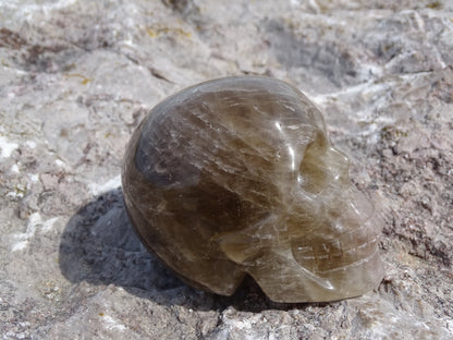Crâne en Quartz Hématoïde