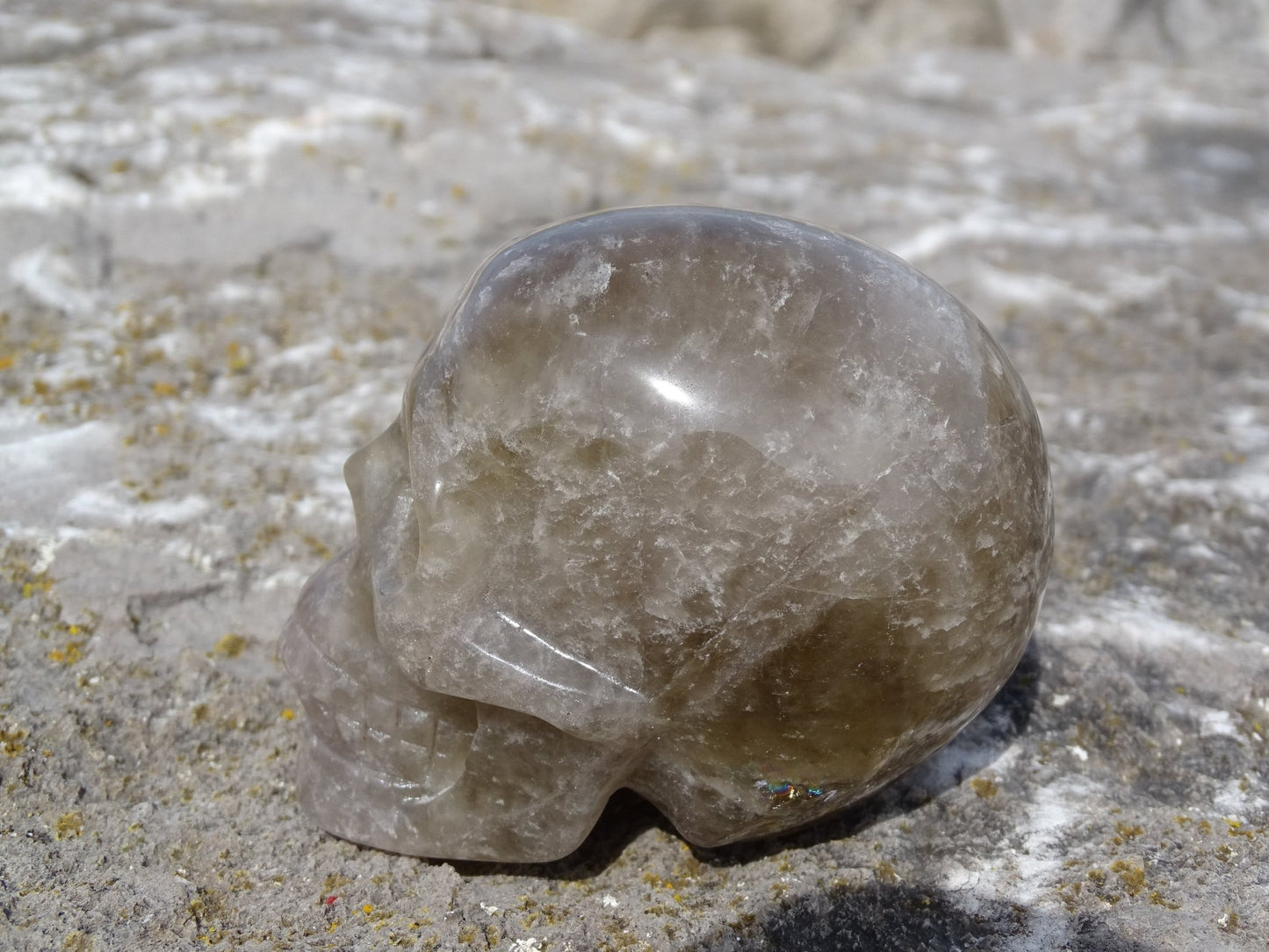 Crâne en Quartz Hématoïde