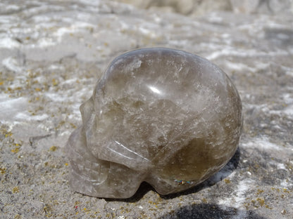 Crâne en Quartz Hématoïde