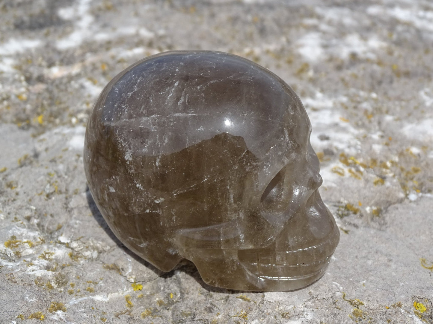 Crâne en Quartz Hématoïde