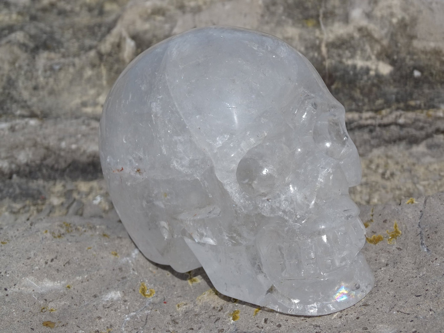 Crâne en Quartz Cristal de Roche