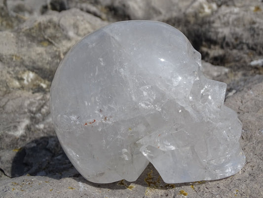 Crâne en Quartz Cristal de Roche - Cristaux - Colibri Minéraux et Bien-être