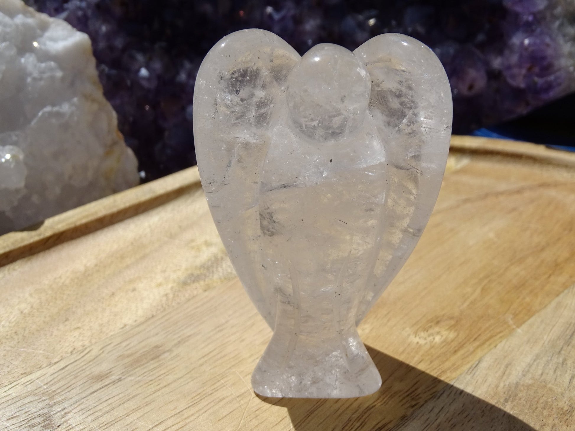 Quartz Cristal de Roche Ange - Cristaux - Colibri Minéraux et Bien-être