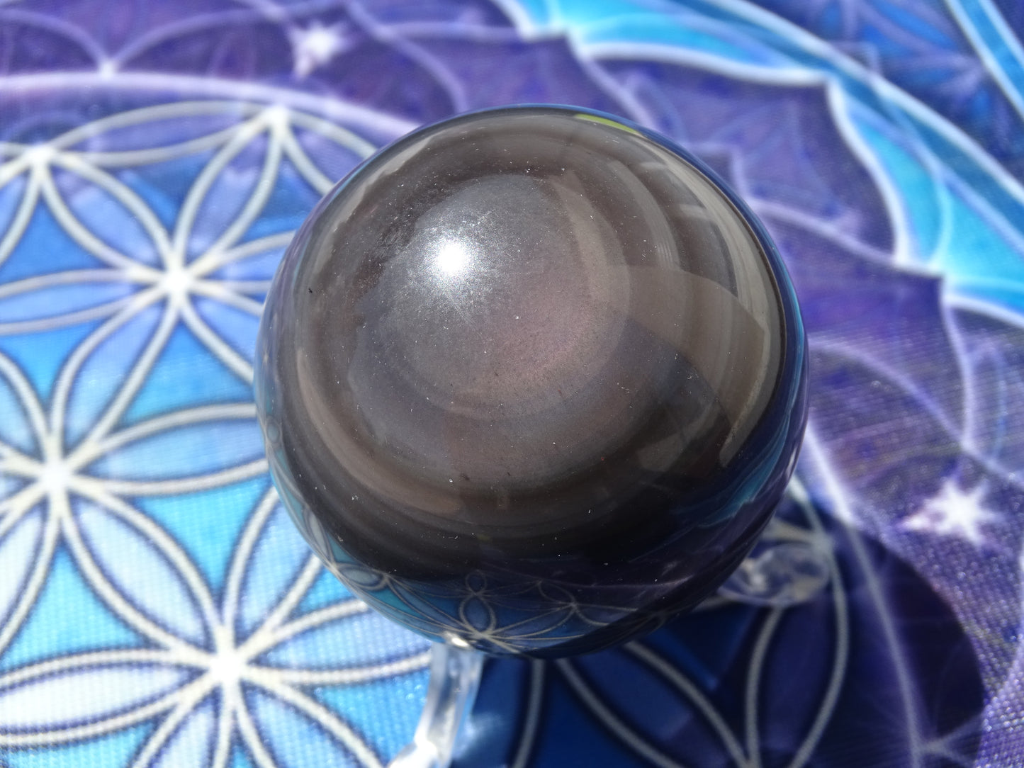 Obsidienne Arc en Ciel Oeil Céleste Sphère