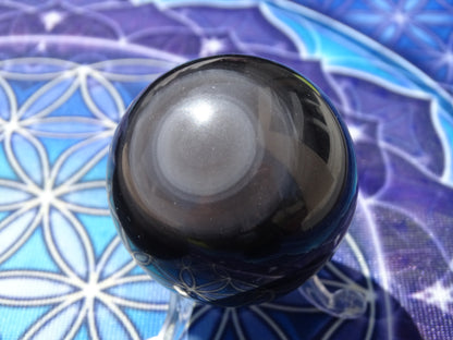 Obsidienne Arc en Ciel Oeil Céleste Sphère