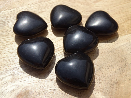 Obsidienne Noire Coeur - Pierres - Colibri Minéraux et Bien-être