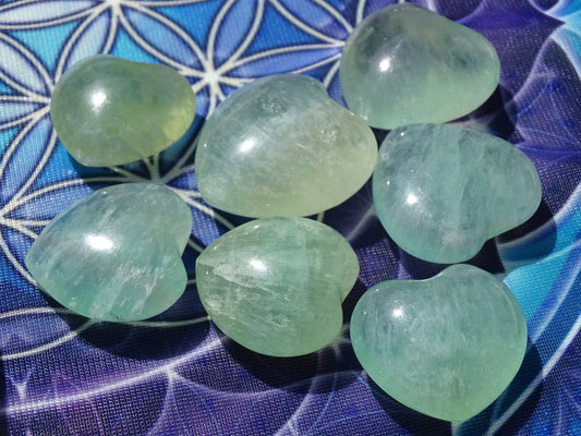 Fluorite Coeur - Pierres - Colibri Minéraux et Bien-être