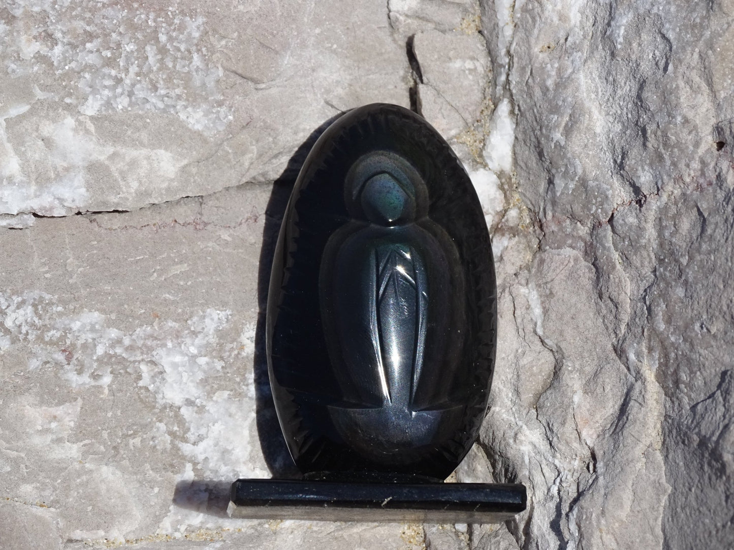 Obsidienne Arc en Ciel Oeil Céleste Vierge - Pierres - Colibri Minéraux et Bien-être
